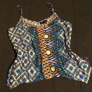 Psychedelic Colorful Flowy Tank